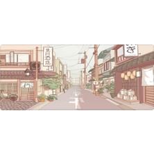 Gaming Mouse Pad 90X40 Mouse Pad Xxl Büyük Oyuncu Mouse Pad Speed Mousepad (Japan Street, 90X40 cm