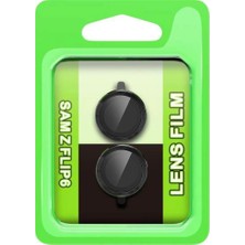 Aparim Newface Samsung Galaxy Z Flip 6 Raze Metal Kamera Lens - Siyah