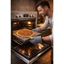 %100 Doğal Bazalt Pizza Taşı I Mangal Taşı I 30X40X2 cm