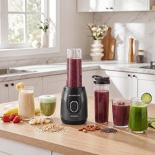 Blendfit Go Personal Kişisel Smoothie Blender Çift Hazne Siyah 600ML & 400ML