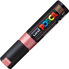 Uni Posca Pc-8k Su Bazlı Poster Marker Kalem 8 mm Metallic Red M15