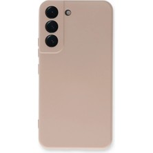 İyisi Olsun Newface Samsung Galaxy S23 Kılıf Nano Içi Kadife Silikon - Pudra