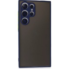 Aparim Newface Samsung Galaxy S24 Ultra Kılıf Montreal Silikon Kapak - Lacivert