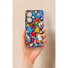 Vip Case Redmi Note 13 Pro Plus Uyumlu Britto Garden Desenli Silikon Kılıf