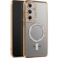 Aparim Newface Samsung Galaxy S26 Plus Joke Simli Magneticsafe Kılıf - Gold