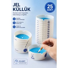 Ak Avm 25 Adet Tek Kullanımlık Jel Kül Tablası Kokusuz Taşınabilir Pratik Jel Küllük