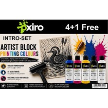 Oxiro Linol Boyası Intro Set 5X120 ml  ( 4 Alana 1 Hediye )