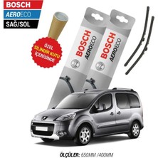 Bosch Peugeot Partner 2011 Silecek Takımı Aero-Eco Serisi Tam Uyumlu