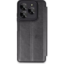 Aparim Newface General Mobile Era 30 Kılıf Flip Cover - Siyah