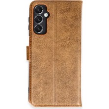 Aparim Newface Samsung Galaxy M34 5g Kılıf Trend S Plus Kapaklı Kılıf - Taba