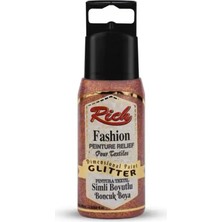 Rich Fashion Boyutlu Boncuk Boya 60 cc Simli Bronz 02648