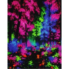 Magic Art Sayılarla Boyama Tuval 40X50 cm Neon Orman
