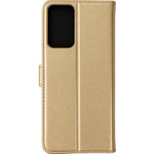 Aparim Newface Samsung Galaxy A91 / S10 Lite Trend S Plus Kapaklı Kılıf - Gold