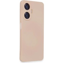 Aparim Newface Realme C55 Kılıf Nano Içi Kadife Silikon - Pudra
