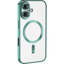 Aparim Newface Apple iPhone 16 Plus Kılıf Kross Magneticsafe Kapak - Turkuaz