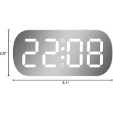 Asitan LED Alarm Saati: Çift Alarm, Hafta Içi/hafta Sonu Alarmları, Tarih, Sıcaklık Göstergesi, Saat
