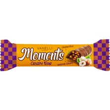 Vanelli Moments Bar Fındık Krema Dolgulu Pirinç Patlaklı Sütlü Bar