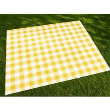 Asitan Tek Kullanımlık Piknik Örtüsü, Su Geçirmez, Hafif ve Taşınabilir, 140X160 cm (Sarı)