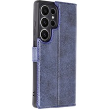 İyisi Olsun Newface Samsung Galaxy S25 Ultra Kılıf Trend S Plus Kapaklı Kılıf - Lacivert