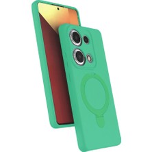Aparim Newface Xiaomi Redmi Note 13 Pro 4g Regal Magsafe Standlı Kapak - Yeşil