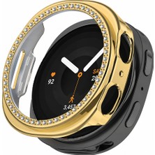 Sneezy Samsung Watch 9 40MM Ile Uyumlu Zarif Kristal Taşlı Kasa Koruyucu Kılıf