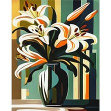 Magic Art Sayılarla Boyama Tuval 40X50 cm Orkide
