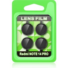 Aparim Newface Xiaomi Redmi Note 14 Pro 5g Raze Metal Kamera Lens - Siyah