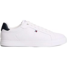 Tommy Hilfiger Beyaz Erkek Sneaker Icon Court Lıght Leather