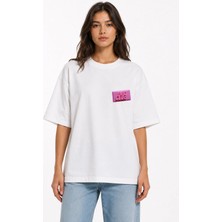 Unisex Kadın Erkek Fight Club Sabun Logo Ön Baskılı Oversize Kalın Kumaş Rahat Kesim T-Shirt