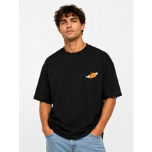Unisex Kadın Erkek Taco Surf Tasarım Baskılı Oversize Kalın Kumaş Rahat Kesim T-Shirt