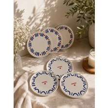 6’lı Amore Blue Pasta Tabağı