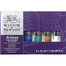 Artisan Su Karıştırılabilir Yağlı Boya Yeni Başlayanlar Seti, 37 ml Tüp, 6 Adet (1 Paket)