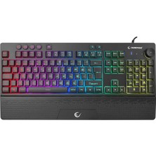 KB-GX65 Sımula USB Rgb Aydınlatmalı 4 Makro Tuşlu Bilek Destekli Gaming Oyuncu Klavyesi