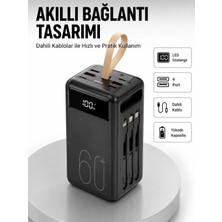 İyisi Olsun Tüm Cihazlarla Uyumlu LED Fenerli 4 Çıkışlı Powerbank Yeni Nesil