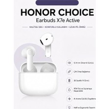 Honor Choıce Earbuds X7E Active 12,4 mm Dinamik Sürücü | Çift Cihaz Bağlantısı | 38 Saatlik Pil Ömrü