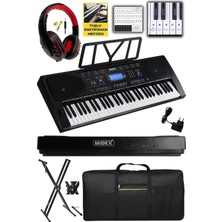 PS-4500KS Tuş Hassasiyetli 61 Tuşlu Org LCD Ekran USB Mp3 (Stand Kulaklık Çanta Notalık Adaptö
