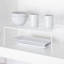 Decorelax Tel Organizer Dolap Depolama Rafı 6'lı Set 22X40CM Beyaz