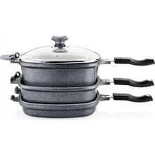 Granit Multi Cooker Çok Amaçli Tencere Tava Seti