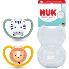 Nuk Pm Air 2'li Emzik, 6-18 Ay, Zebra/aslan