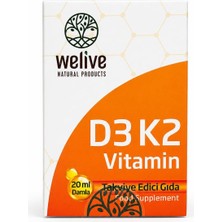 D3 K2 Vitamin Damla - Günlük Vitamin Desteği - Damla Formu - 1 Adet