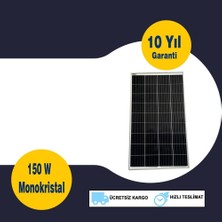 150 Watt Monokristal Güneş Paneli