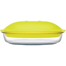 Paşabahçe 59524T00 Buharda Pişirici, 28.5 x 27 x 9.5 Cm, Mikrodalgaya Uygun, Cam