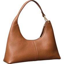 Calvin Klein Taba Kadın Omuz Çantası Slouchy Leather Shoulder Bag