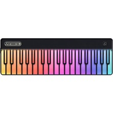Partykeys Keyboard Light-Guided Mıdı Piano Keyboard Klavye Siyah