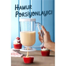 Moontime Alaçatı Pancake Ölçekli Krema Hamur Puding Porsiyonlayıcı Dağıtıcı Akıtma Yardımcısı Silikon