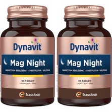 Mag Night 30 Tablet – Akşam/gece Magnezyumu - Magnezyum Bisglisinat, Passiflora, Valerian, B6 Vit