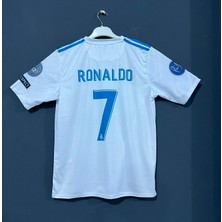Candy Cup Real Madrid Cristiano Ronaldo 2017 2018 Beyaz Şampiyonlar Ligi Kısa Kol Forması