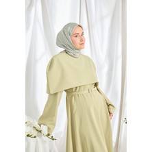 Silk Home Twill Ipek Eşarp Mini Bouquet Mavi Gri