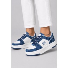 Ht Hotin Prometheus Kadın Günlük Rahat Bağcıklı Sneaker Spor Ayakkabı - Mavi