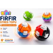 Spinner Ball Rulmanlı Fırfır Stres Topu Bas-Çevir 3D Baskı Fidget Oyuncak 1 Adet